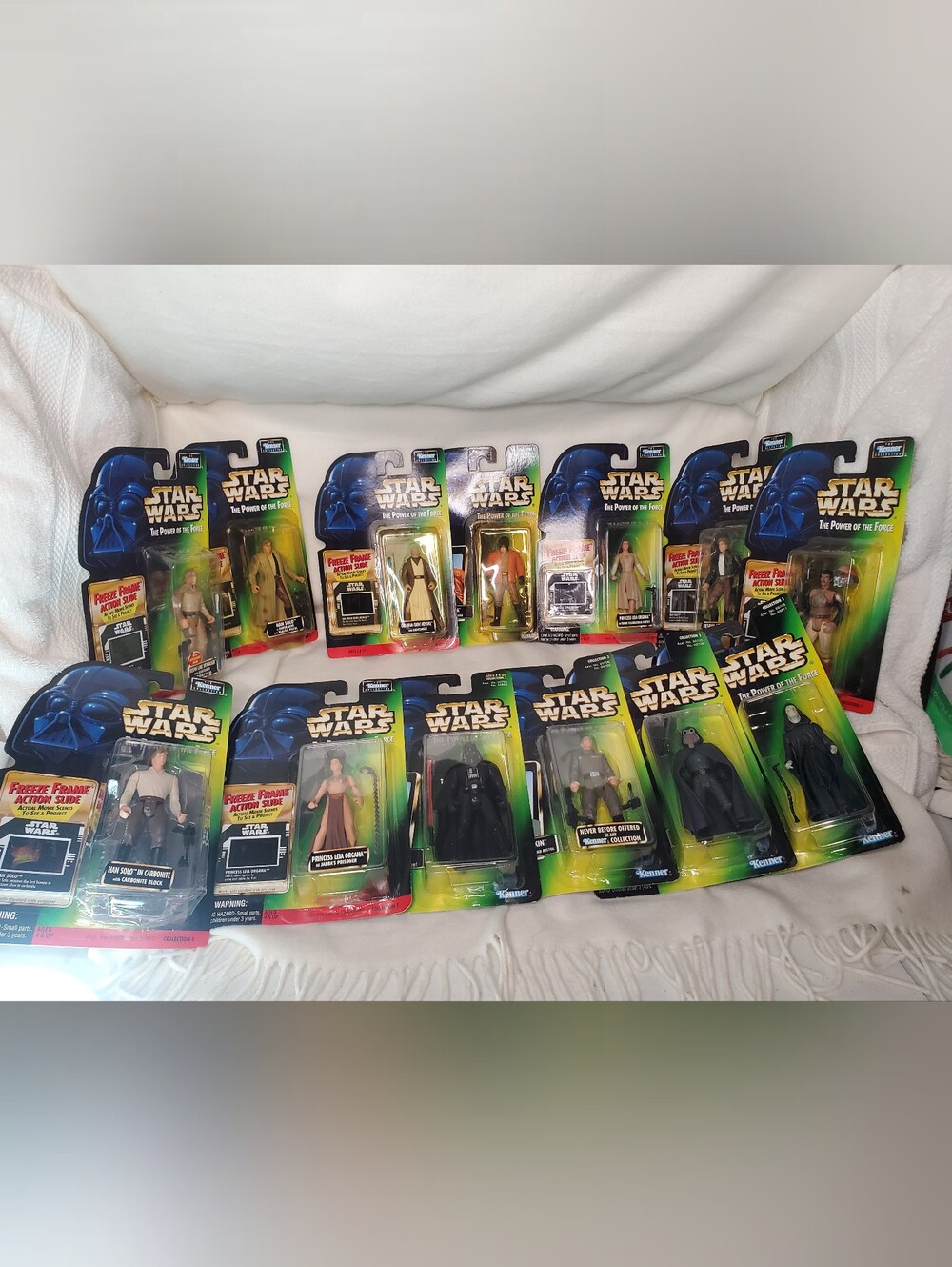 Star Wars The Power of the Force Action Figures. With Freeze Frame Action Slides
